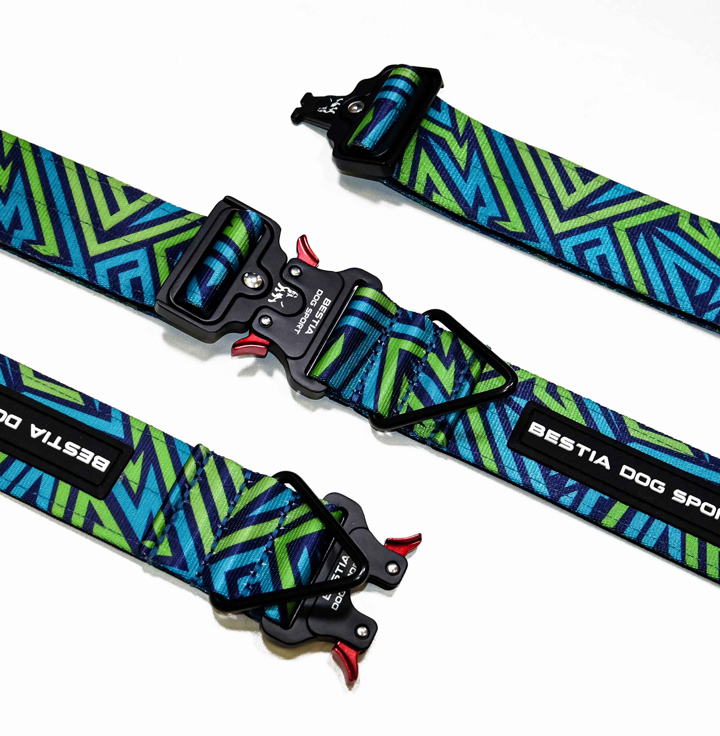 Bestia Dog Sport Nylon Dog Collar - Blue
