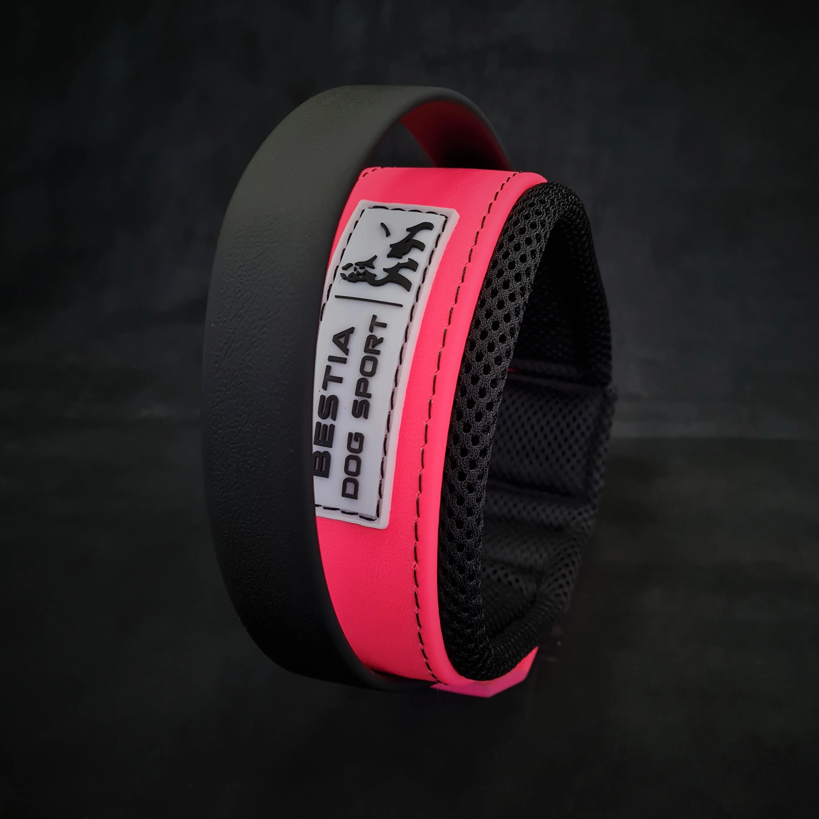 Bestia Dog Gear Stainless Steel Dog Collar - Pink - Image 2
