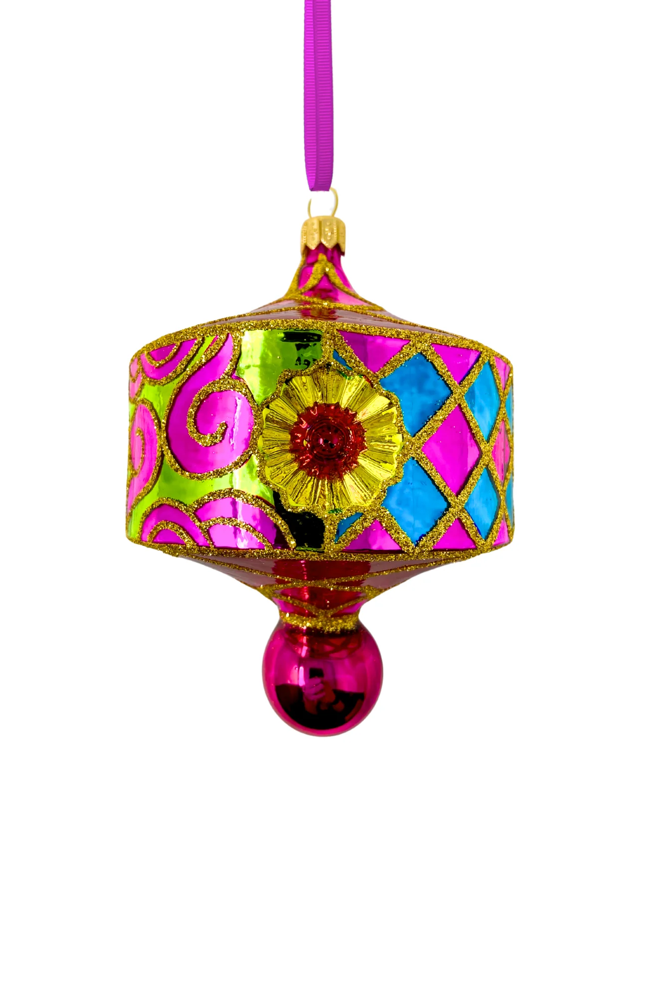 Beverly Hills Reflector Polish Glass Ornament - Image 2