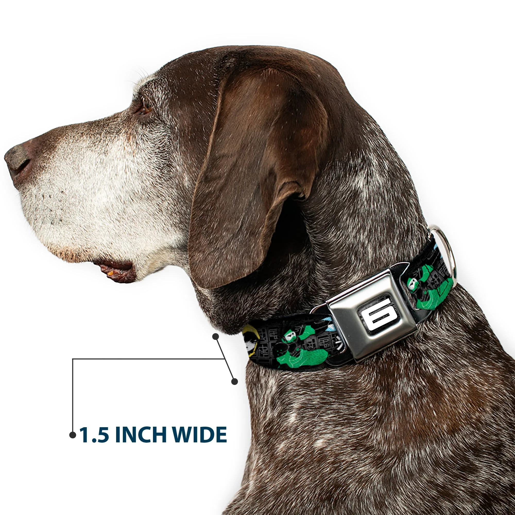 Big Hero "6" Name Blocks Full Color Black Gray White Seatbelt Buckle Collar - Big Hero 6 Group Action Pose/Name Blocks Black/Gray/Multi Color - Image 7