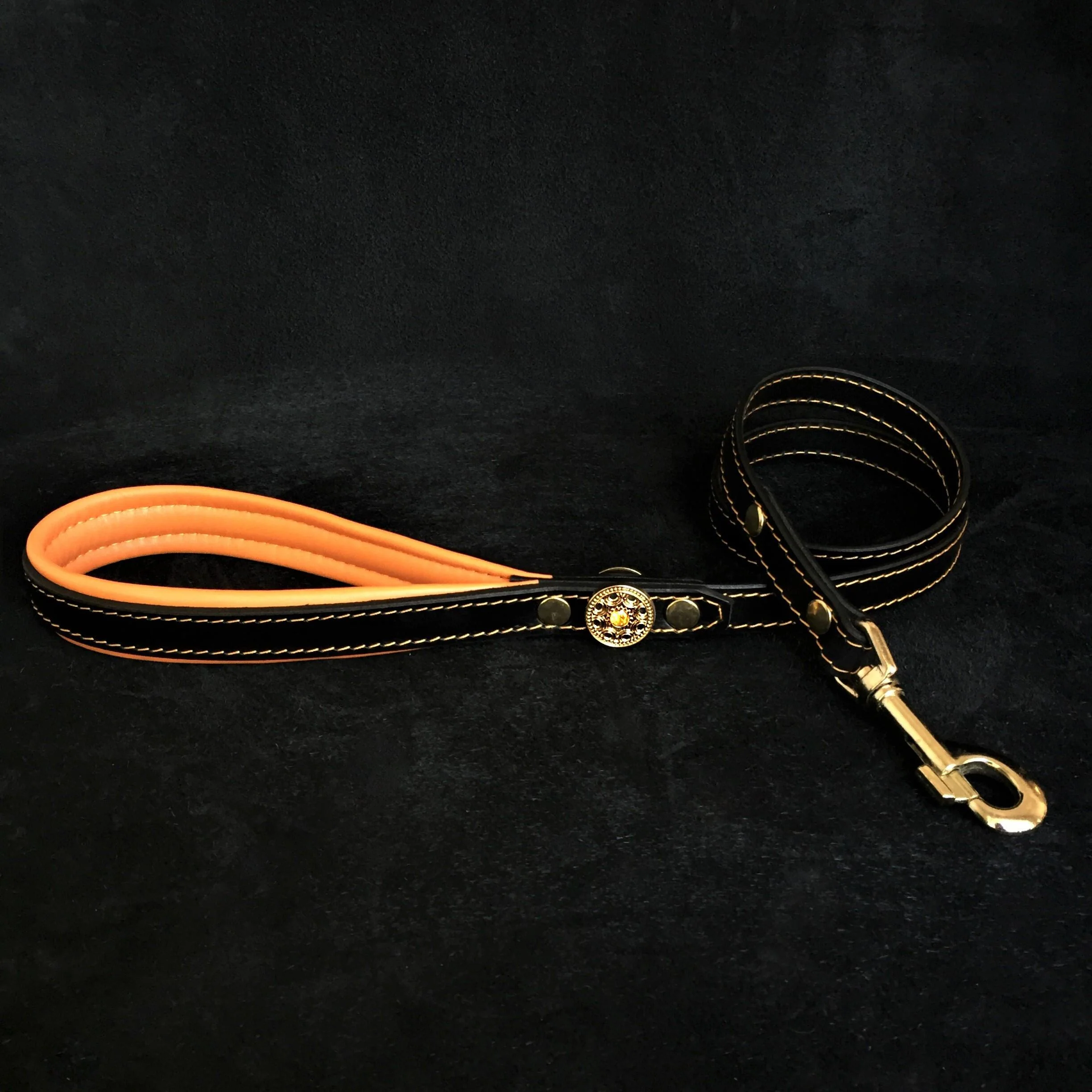 Bestia Dog Gear Genuine Leather Dog Harness - Black/M - Image 4
