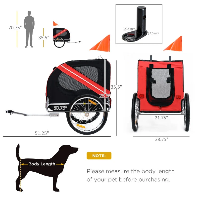 Bike Trailer Cargo Cart for Dogs and Pets - Image 18