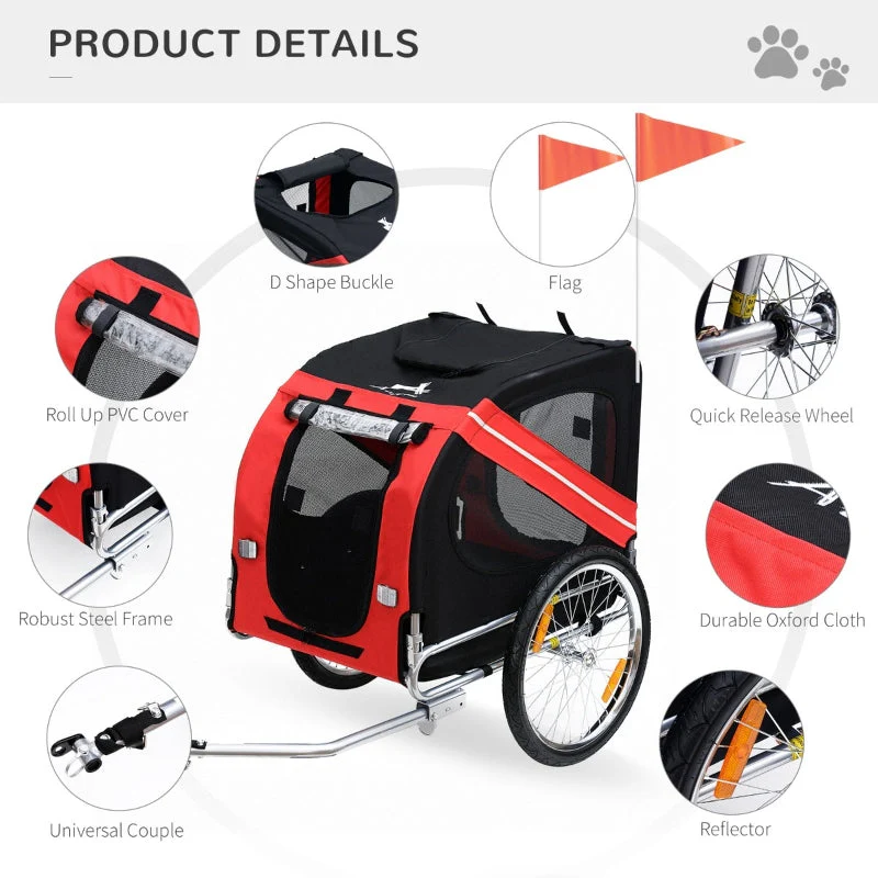 Bike Trailer Cargo Cart for Dogs and Pets - Image 19