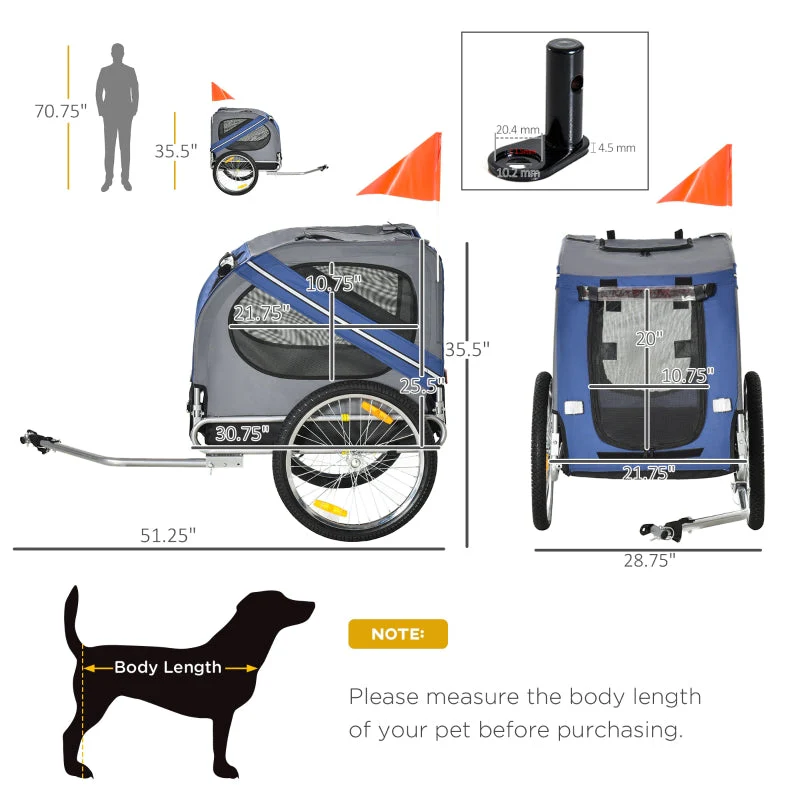 Bike Trailer Cargo Cart for Dogs and Pets - Image 3