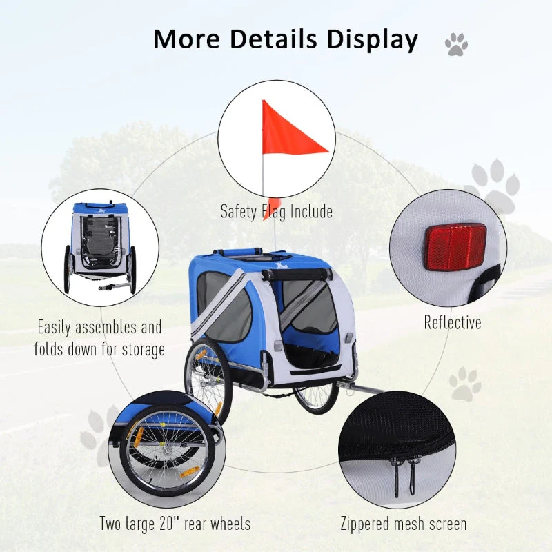 Bike Trailer Cargo Cart for Dogs and Pets - Image 37