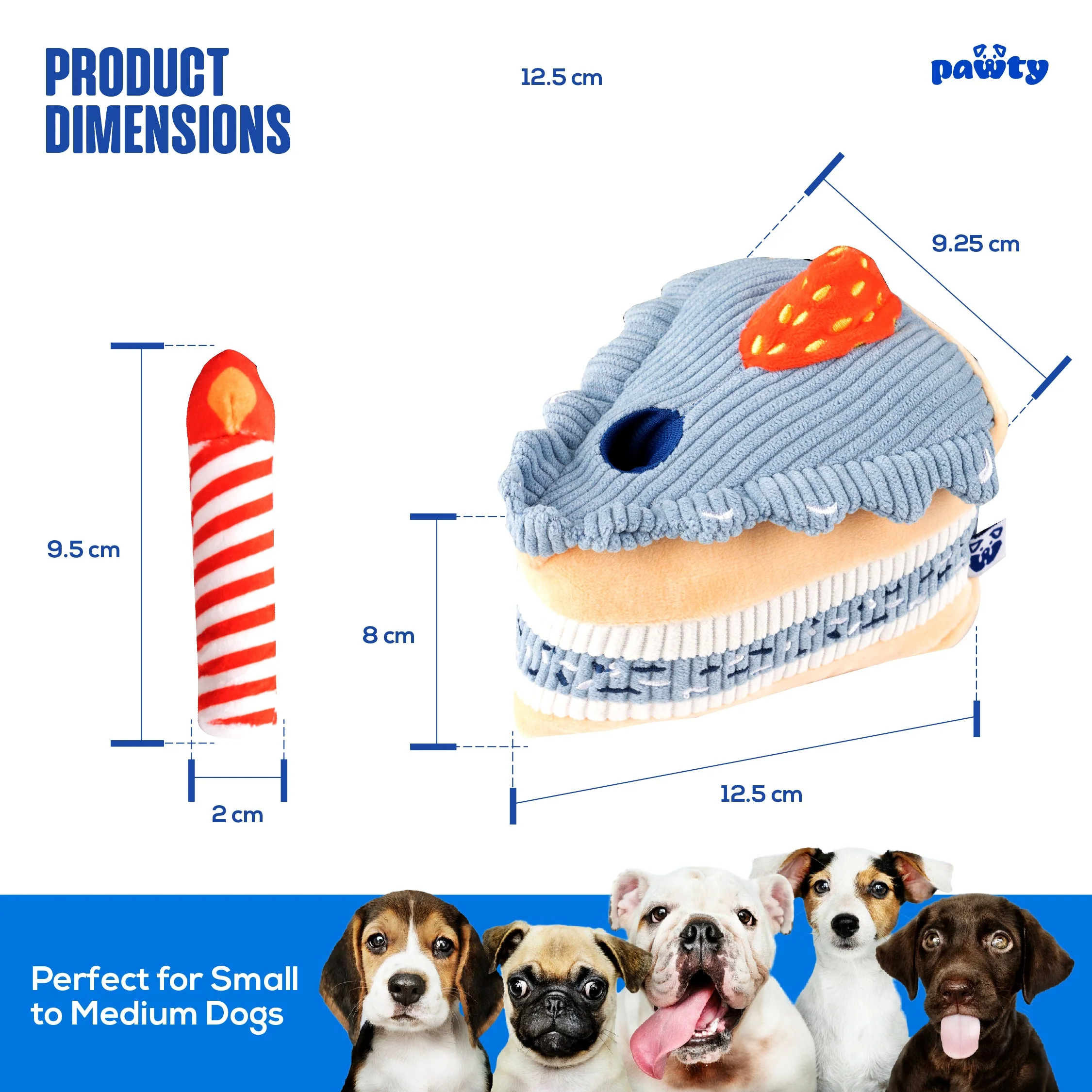 Premium Pet Essential: Birthday Cake - Blue - Image 3
