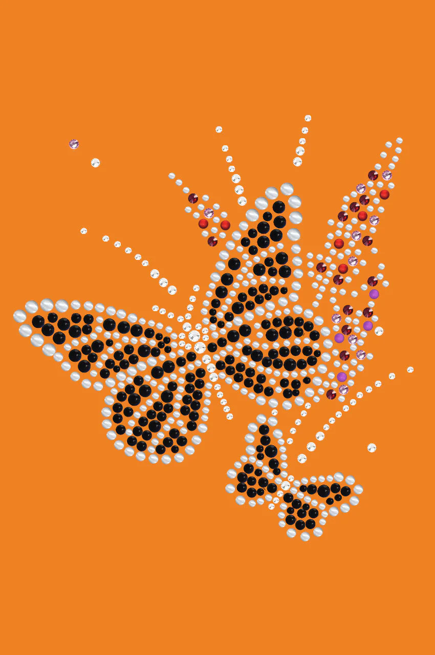 Black Butterfly with Flowers - Bandannas - Image 12