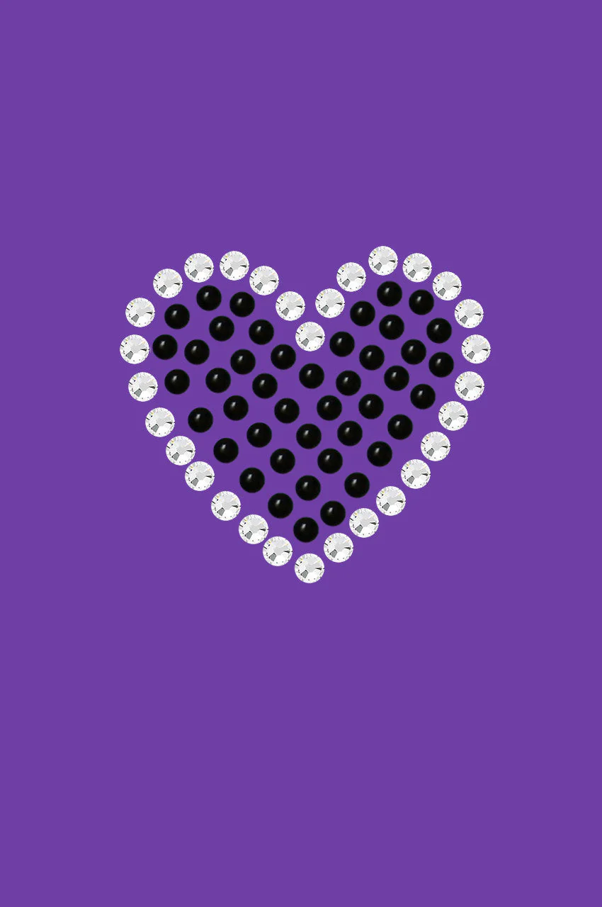 Black Rhinestone Heart Bandanna - Image 11