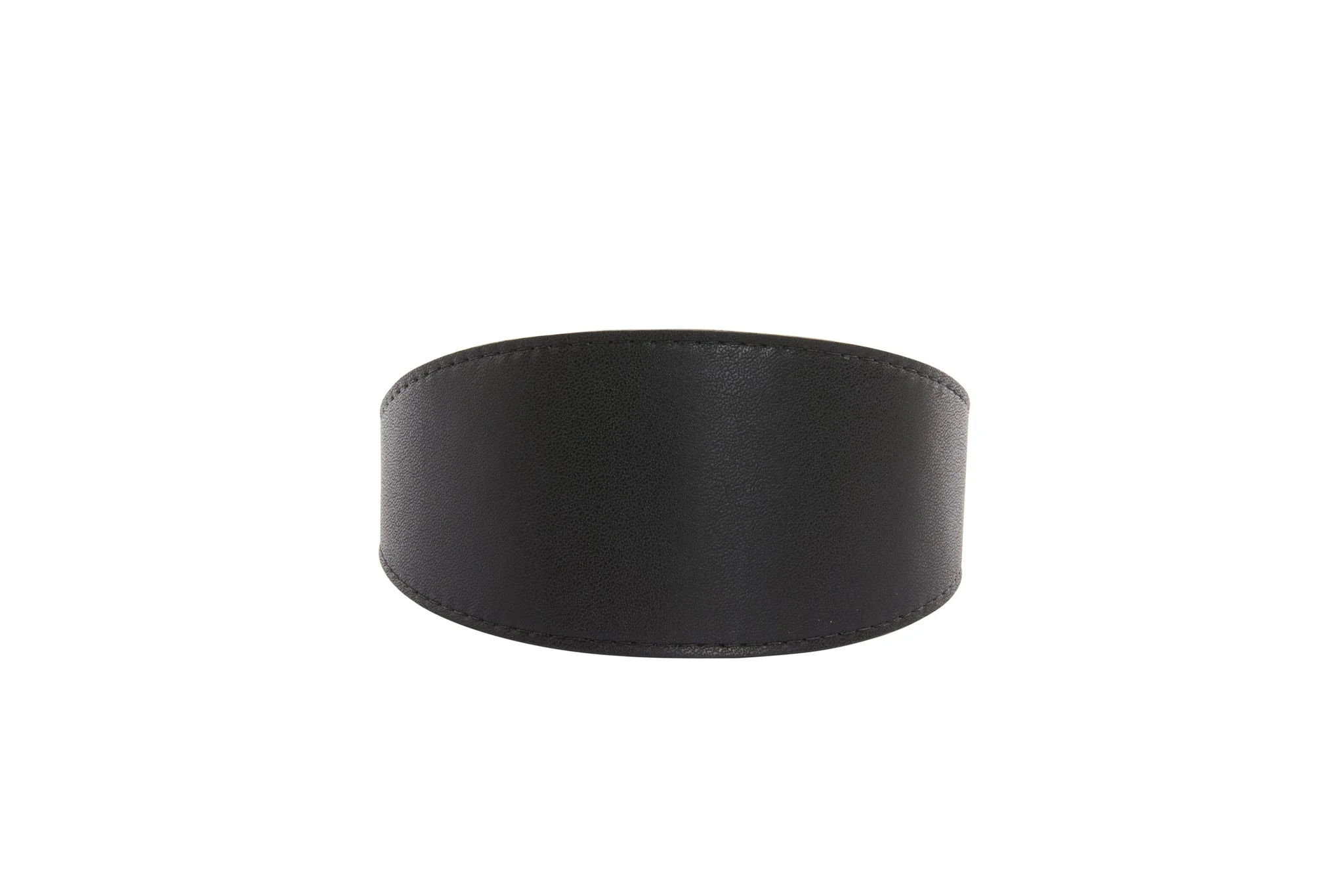 Black Vegan Leather 2” Wide Collar - Image 3