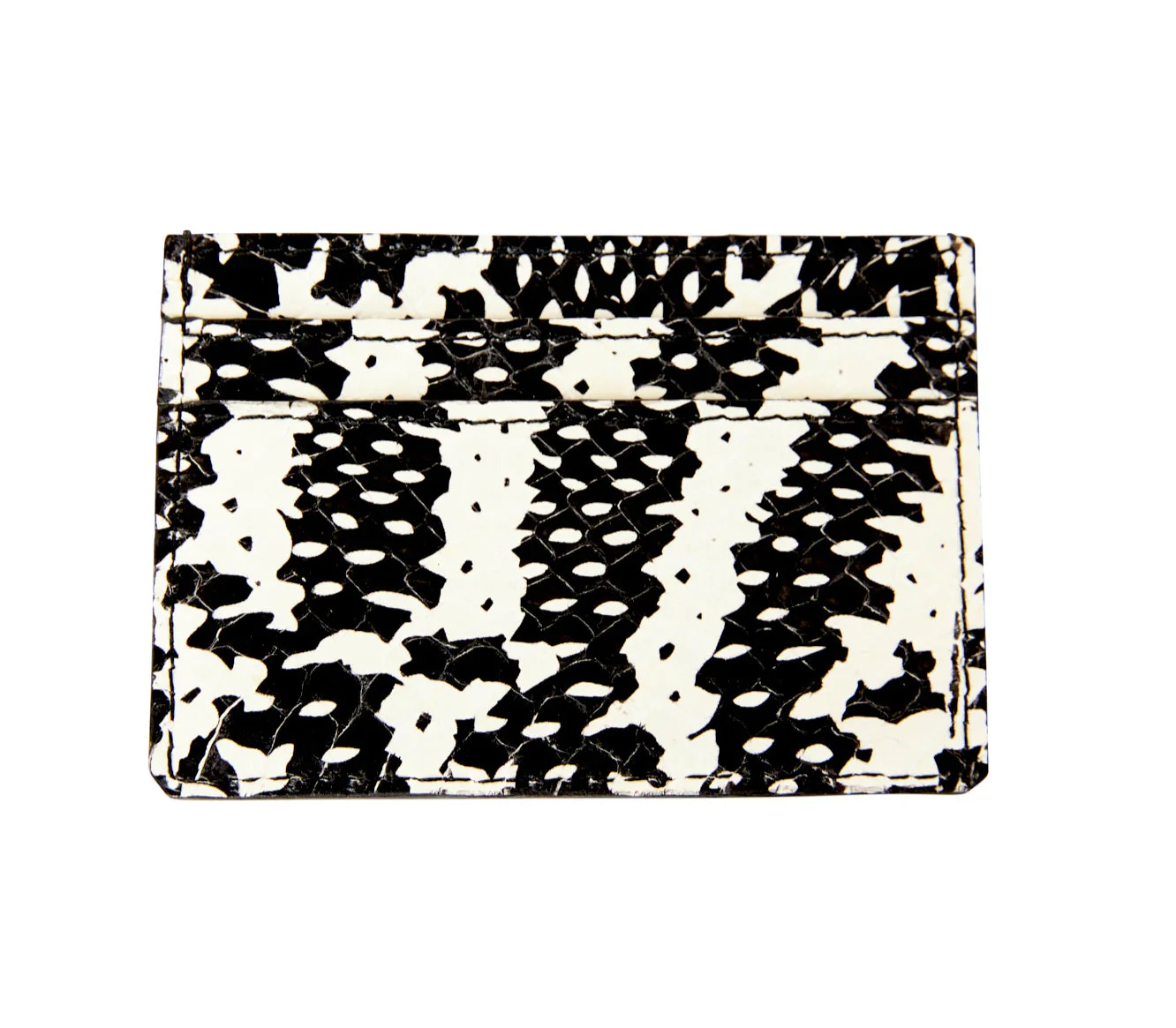 Black & White Snake Card Wallet - Image 2
