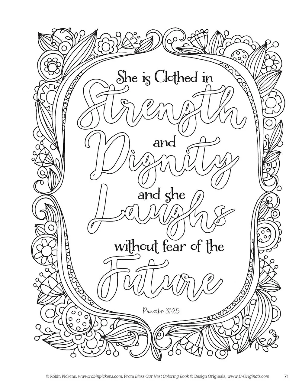 Bless Our Nest Coloring Book - Image 3