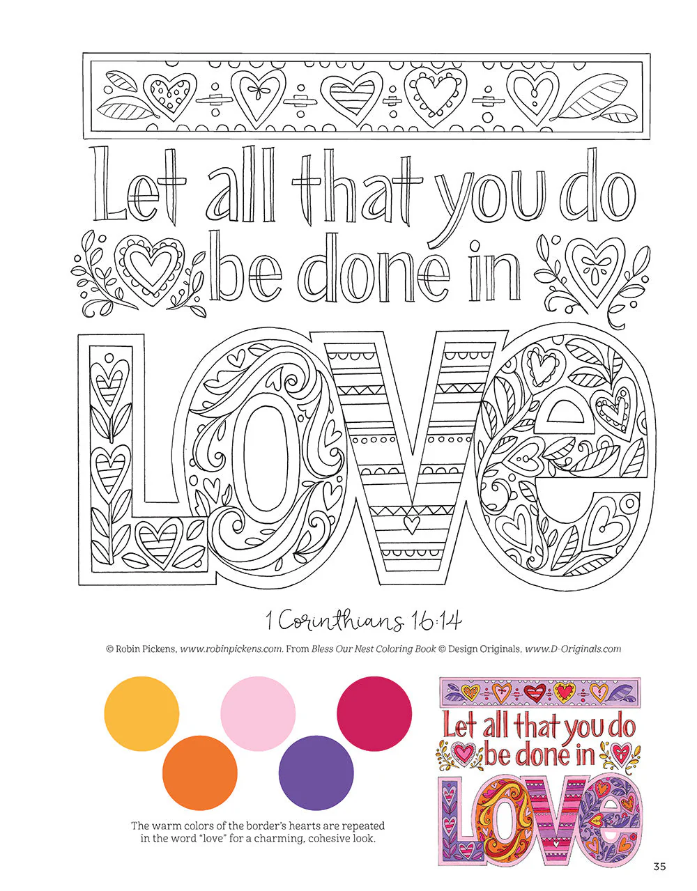 Bless Our Nest Coloring Book - Image 6