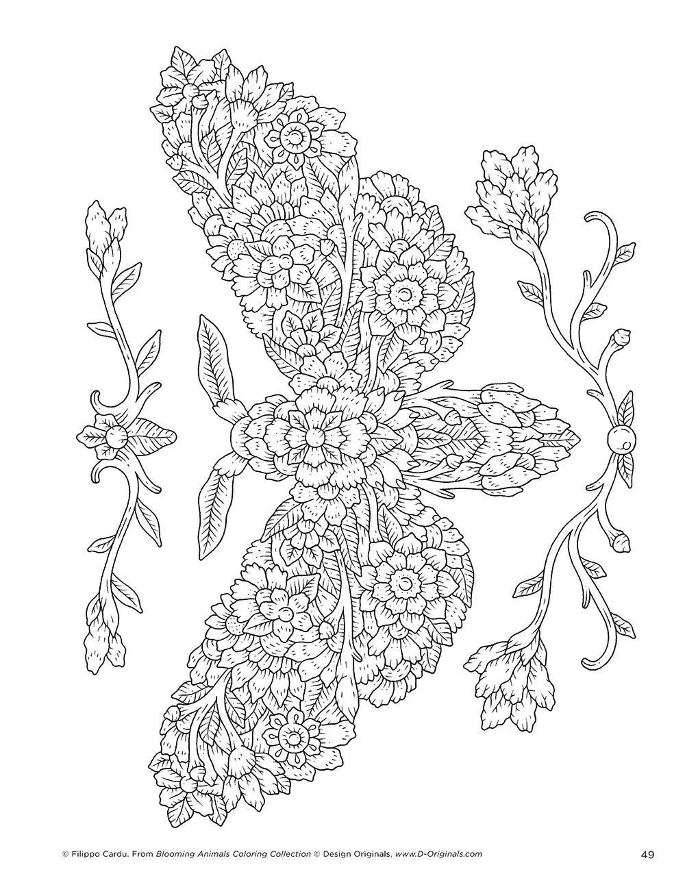 Blooming Animals (Filippo Cardu Coloring Collection) - Image 4