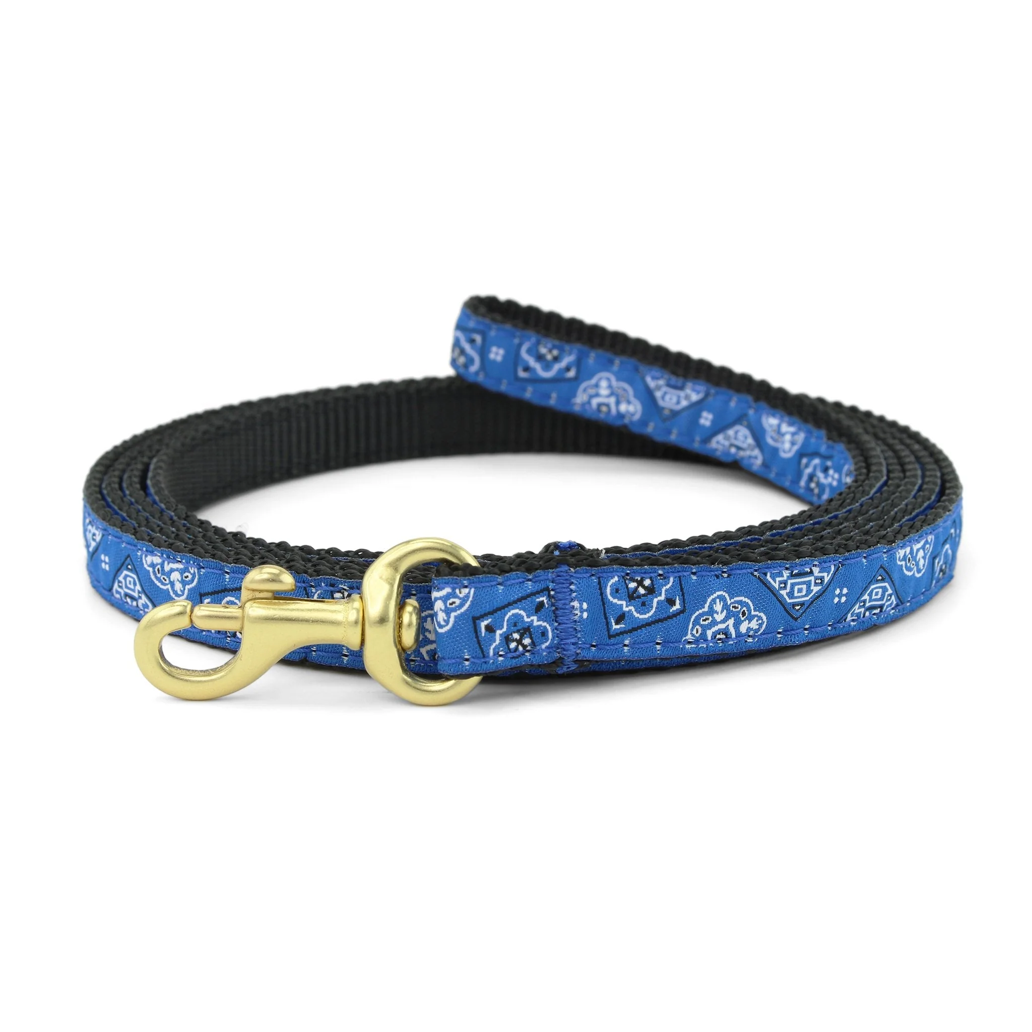Up Country Blue Bandana Made in USA Dog Leash
