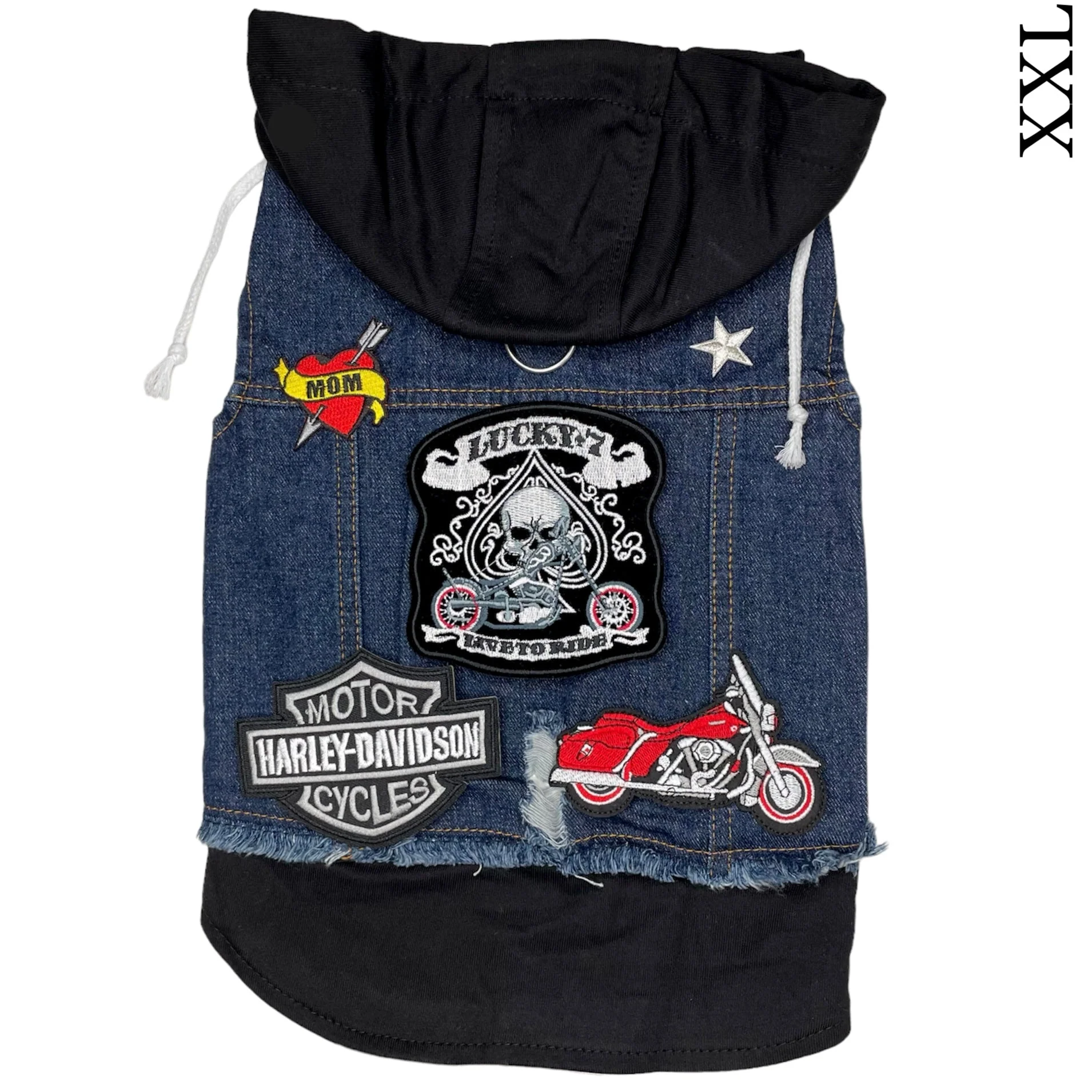 Blue Biker Hoodie - Image 6