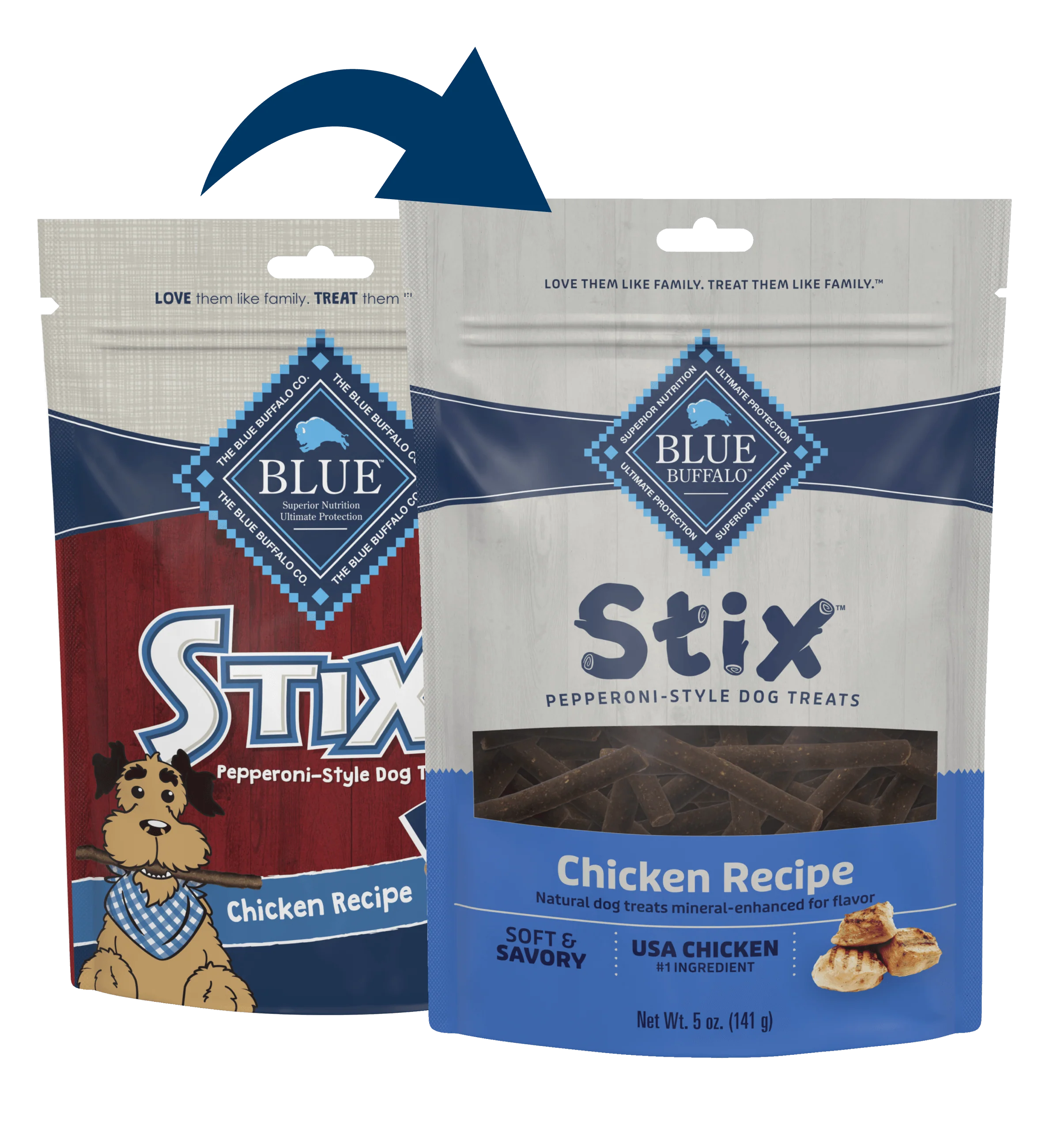 Blue Buffalo Blue Stix Soft-Moist Treats Chicken Recipe (5oz)