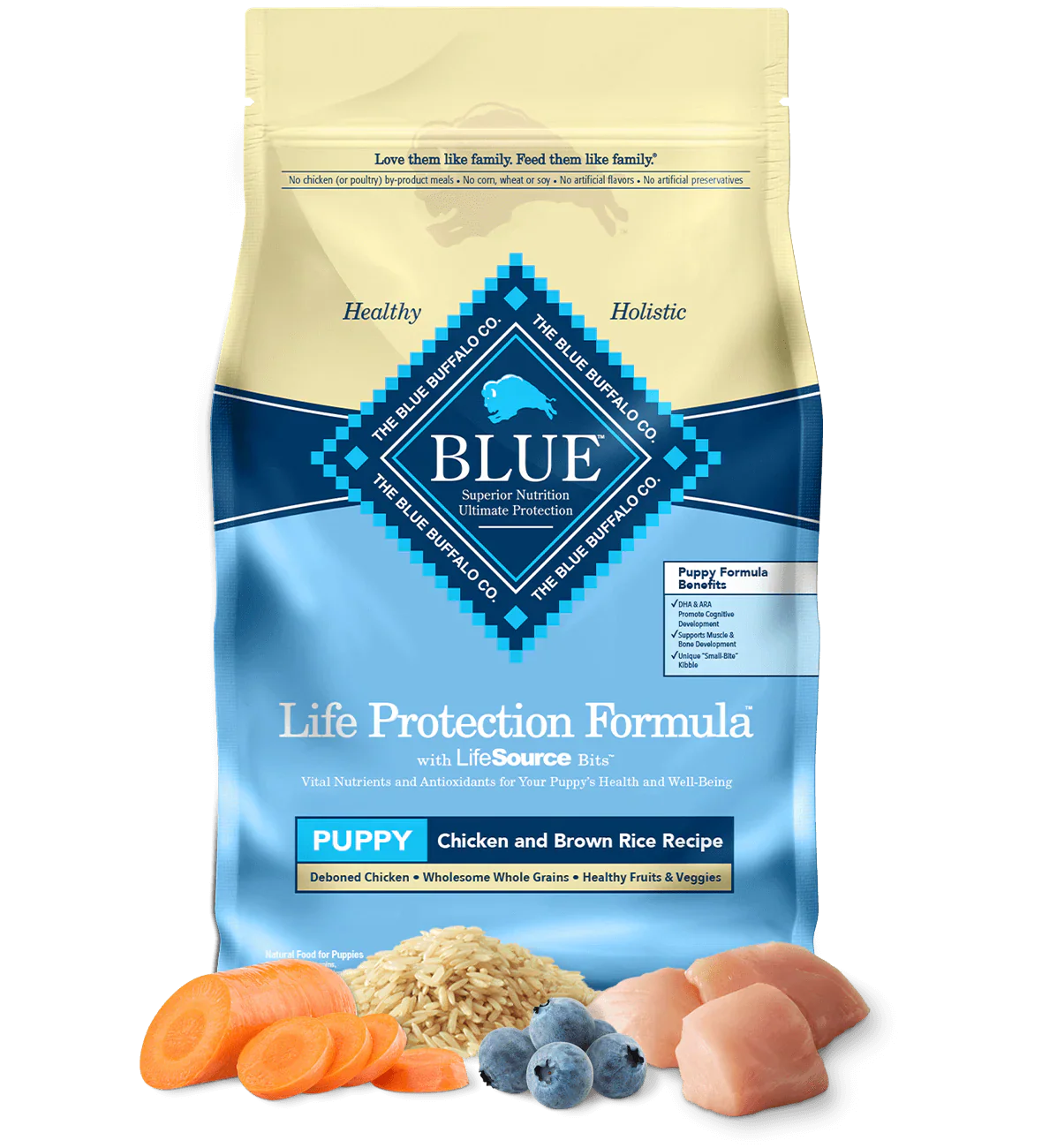 Blue Buffalo Puppy Chicken and Brown Rice Dry Dog Food - Image 2