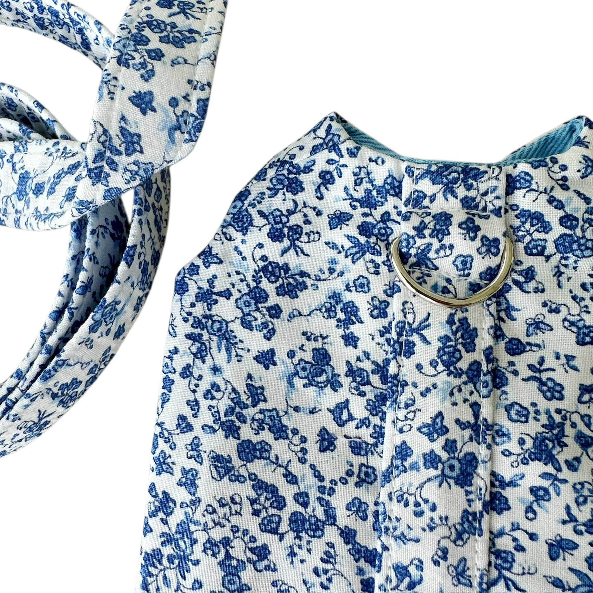 Blue Floral Toile Harness - Image 5