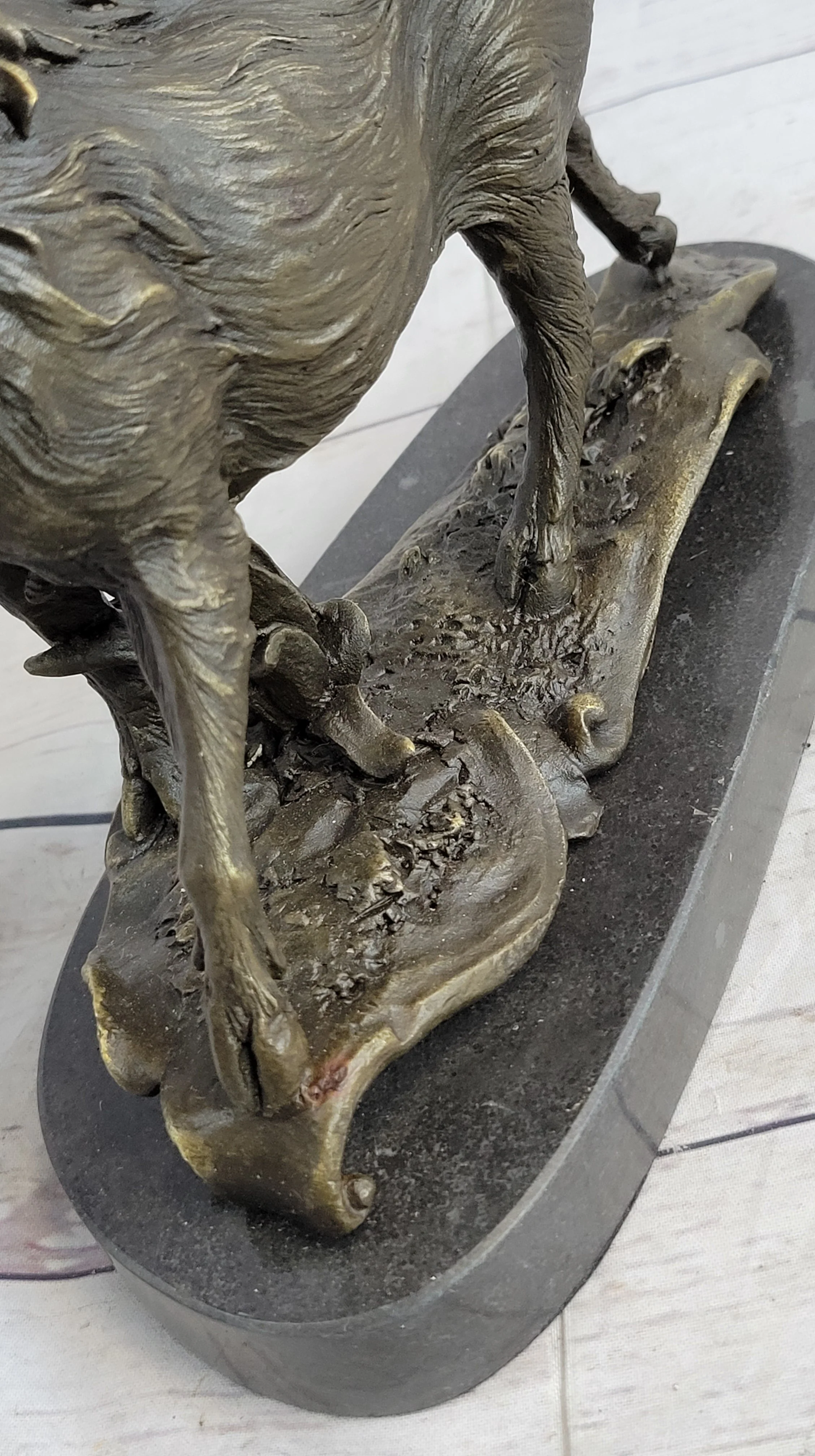 Boar Wild Pig Bronze Statue Sculpture by Barye Figure Farm Animal Lost Wax Decor - Image 9