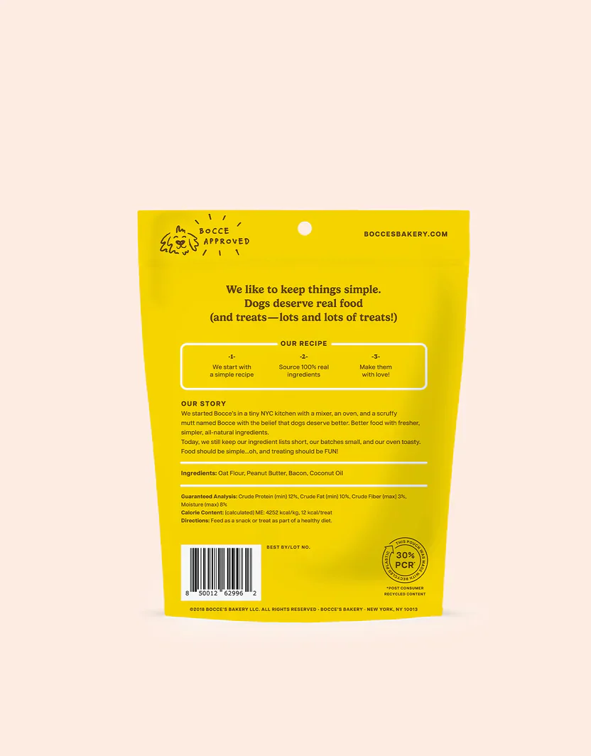 Bocces Bac N Nutty Dog Biscuits (5oz) - Image 2