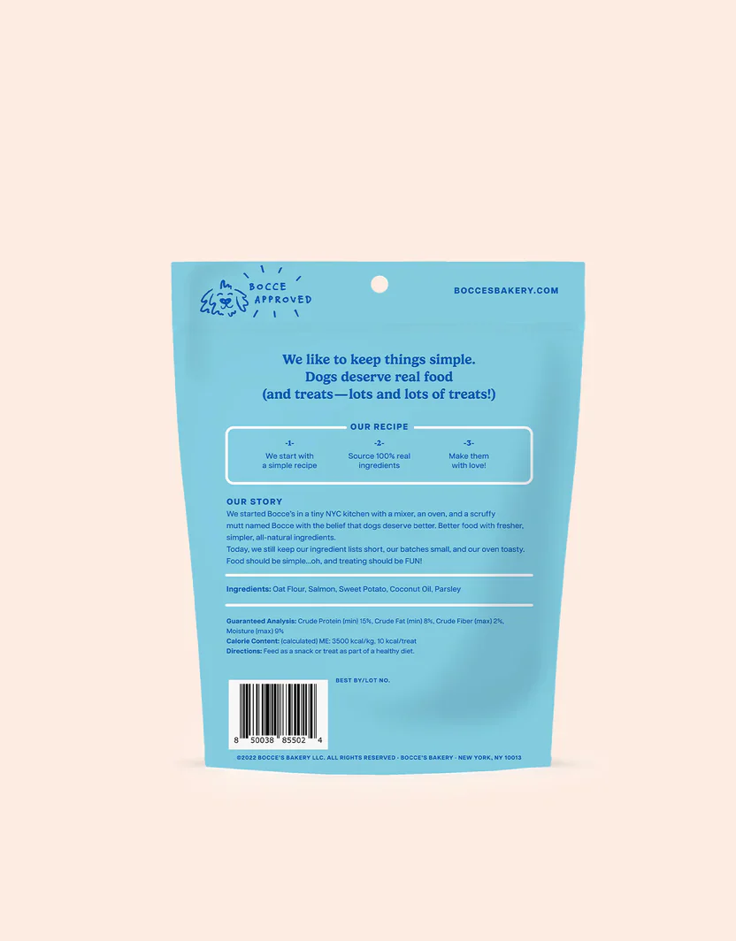 Bocces Fish and Chip Dog Biscuits (5oz) - Image 2