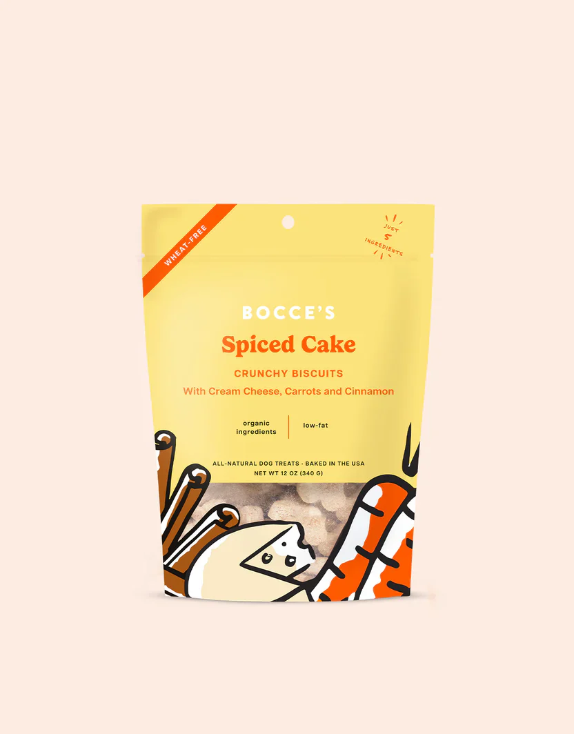 Bocces Small Batch Spiced Cake Dog Biscuits (12oz)
