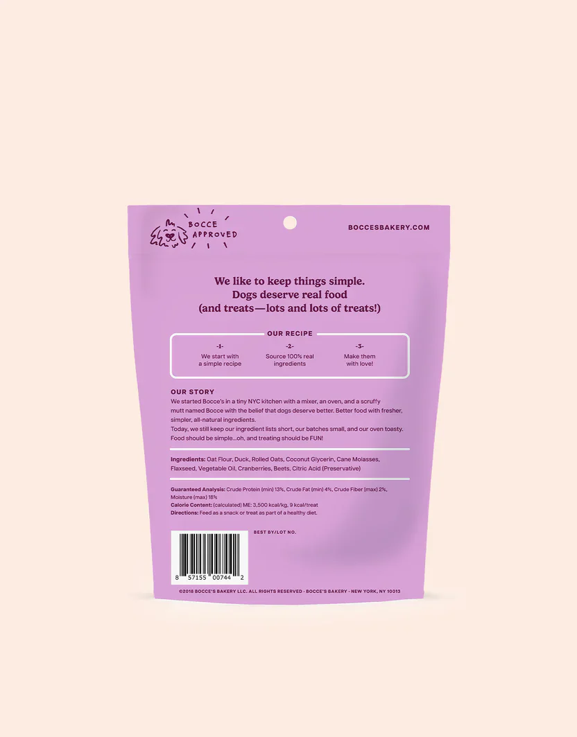 Bocces Soft and Chewy Duck Dog Treats (6oz) - Image 2