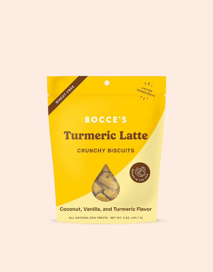 Bocces Turmeric Latte Dog Biscuits (5oz)
