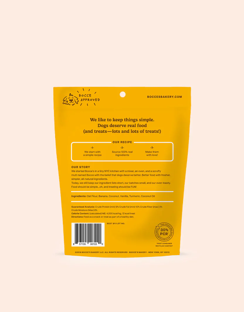 Bocces Turmeric Latte Dog Biscuits (5oz) - Image 2