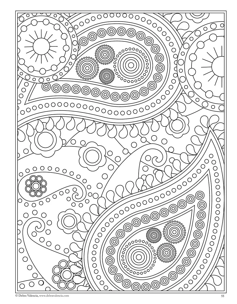 Boho Paisley Coloring Book - Image 3