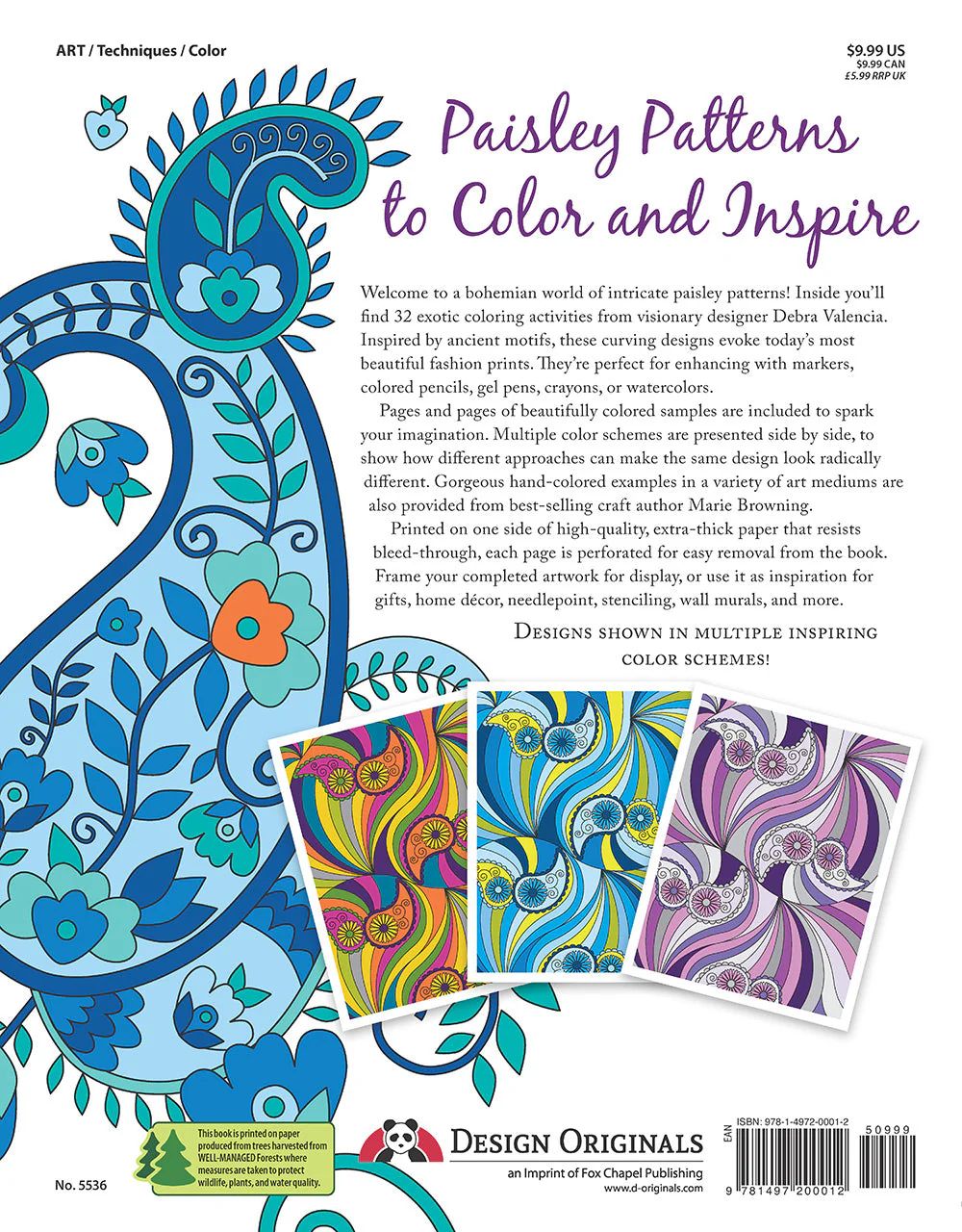 Boho Paisley Coloring Book - Image 8