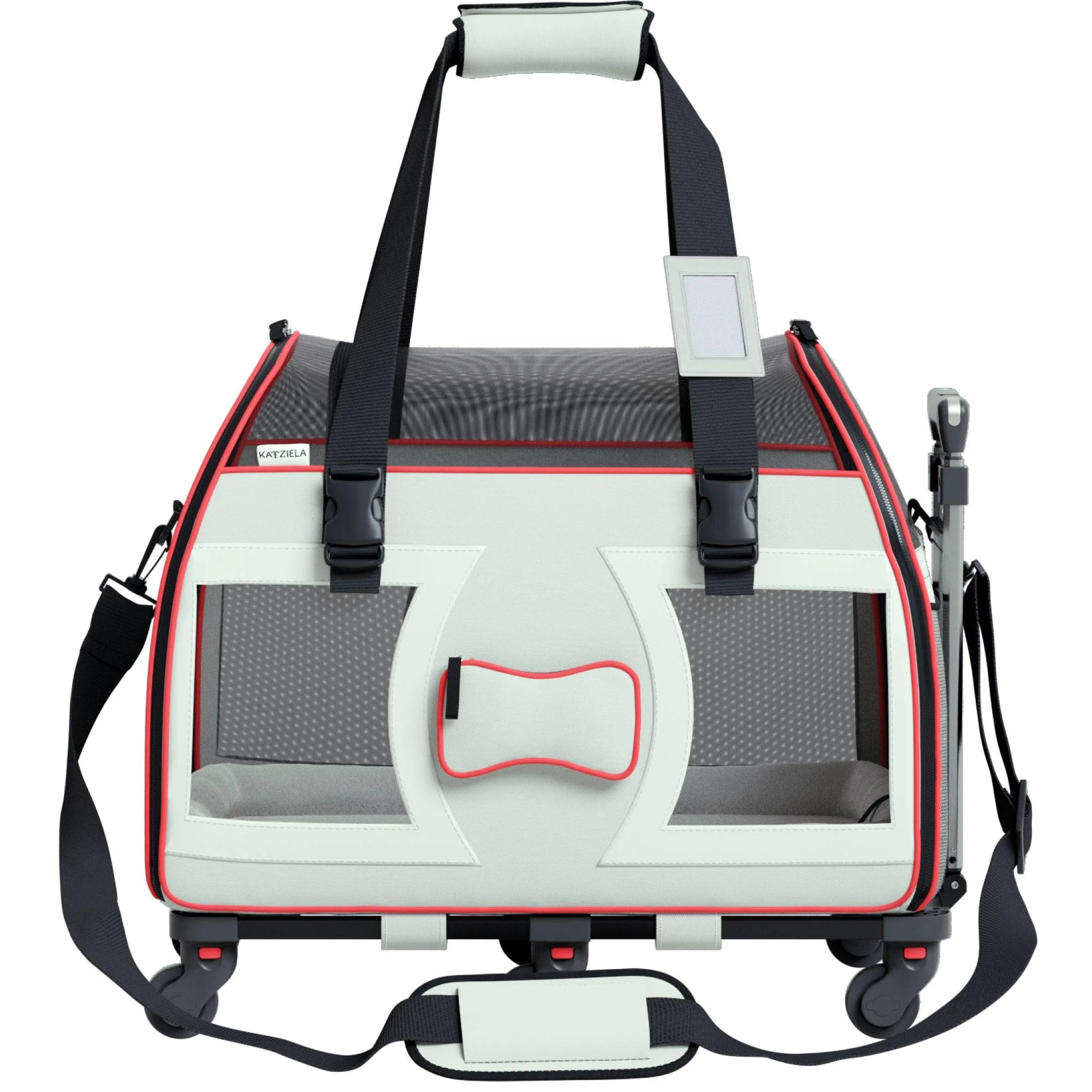 Bone Cruiser Pet Carrier with Removable Wheels and Telescopic Handle - Image 11