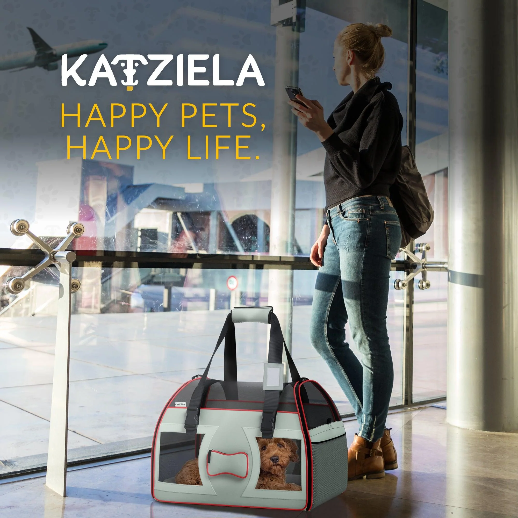 Bone Cruiser Pet Carrier with Removable Wheels and Telescopic Handle - Image 18