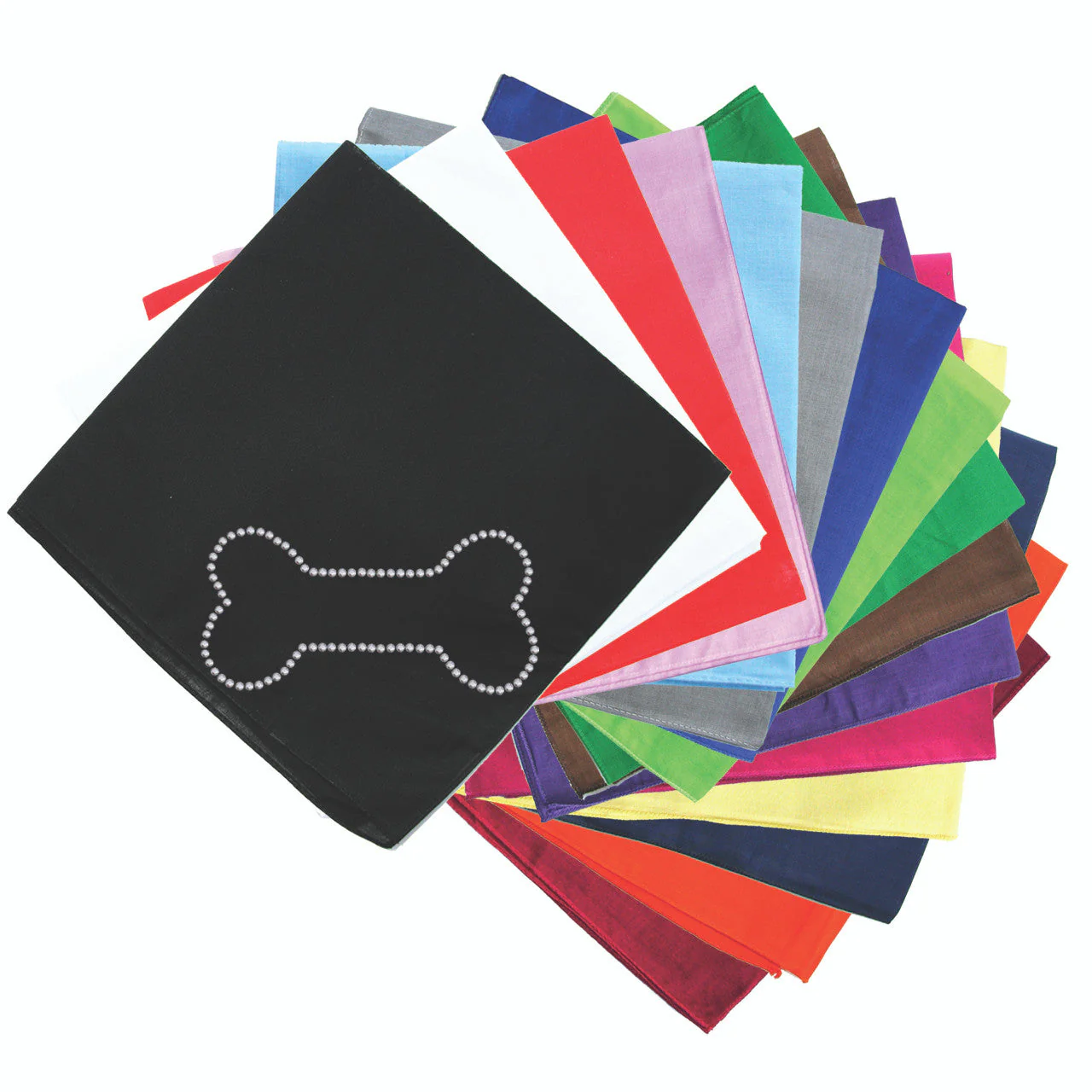 Bone (Rhinestuds) bandana