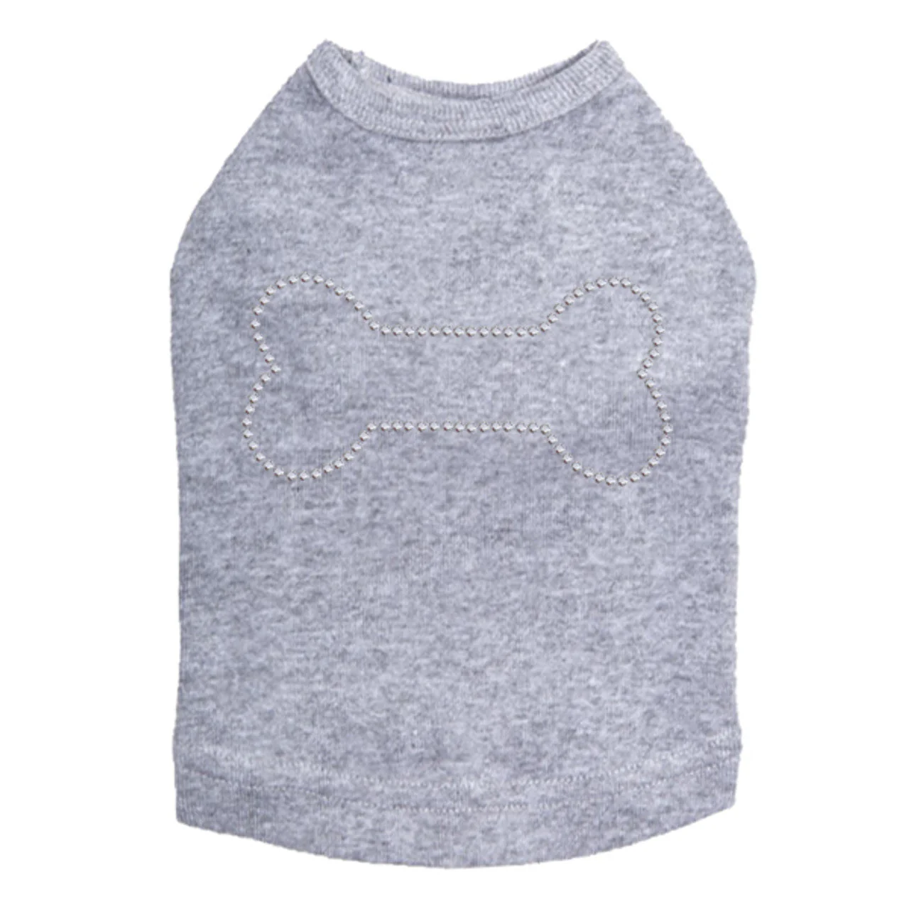 Bone - Rhinestuds - Dog Tank