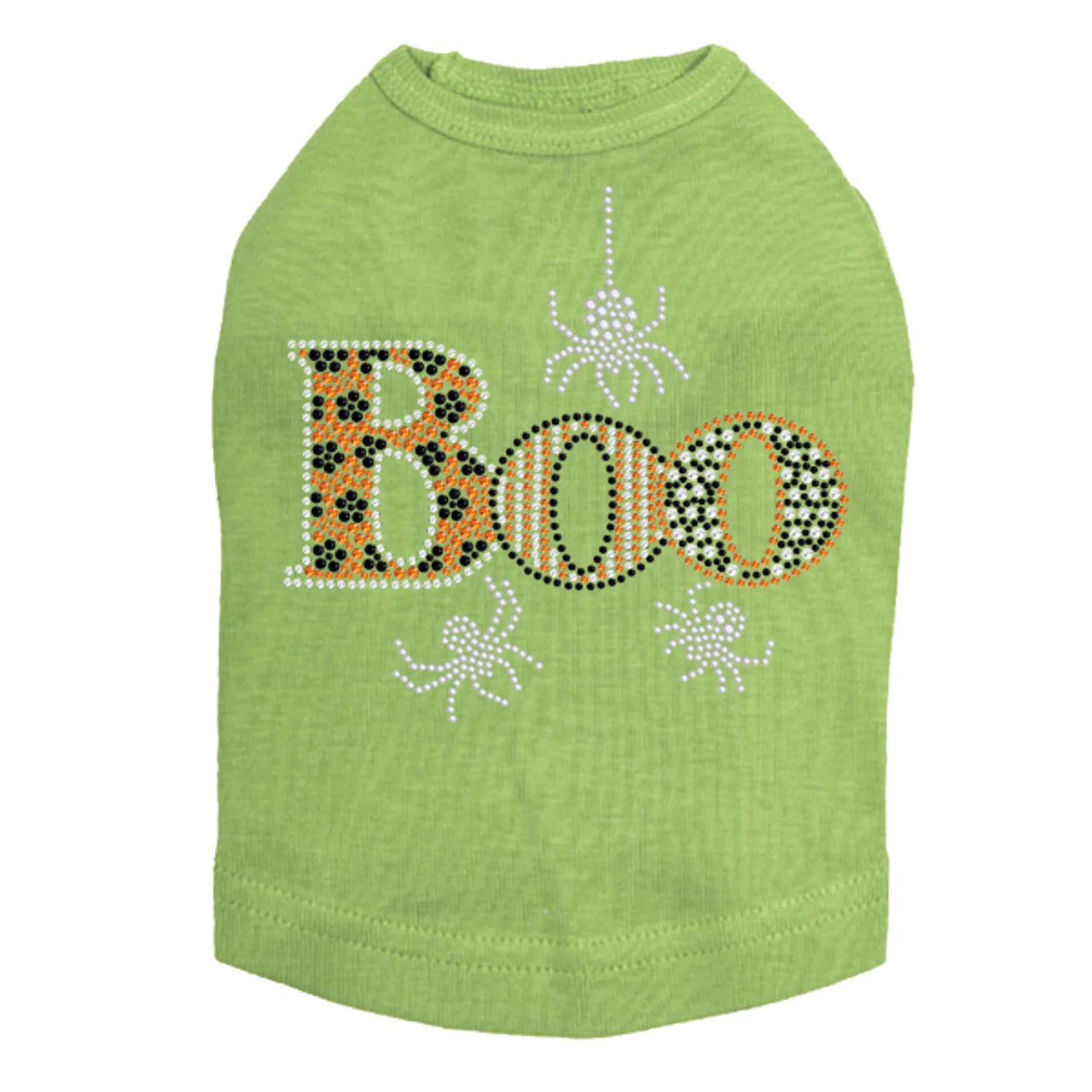 Boo with Silver Spiders - Dog Tank - Image 3