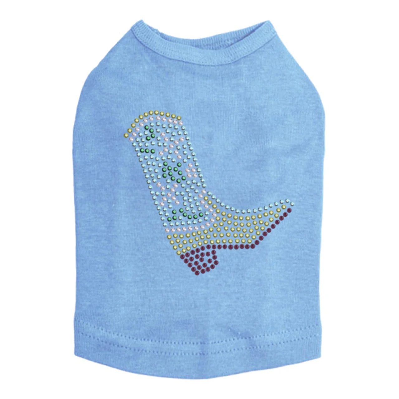 Boot (Green & Turquoise) - Dog Tank - Image 3
