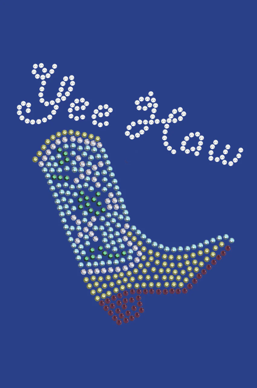 Boot (Green & Turquoise with Yee Haw) - bandana - Image 13