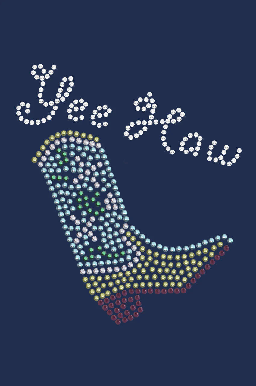 Boot (Green & Turquoise with Yee Haw) - bandana - Image 8