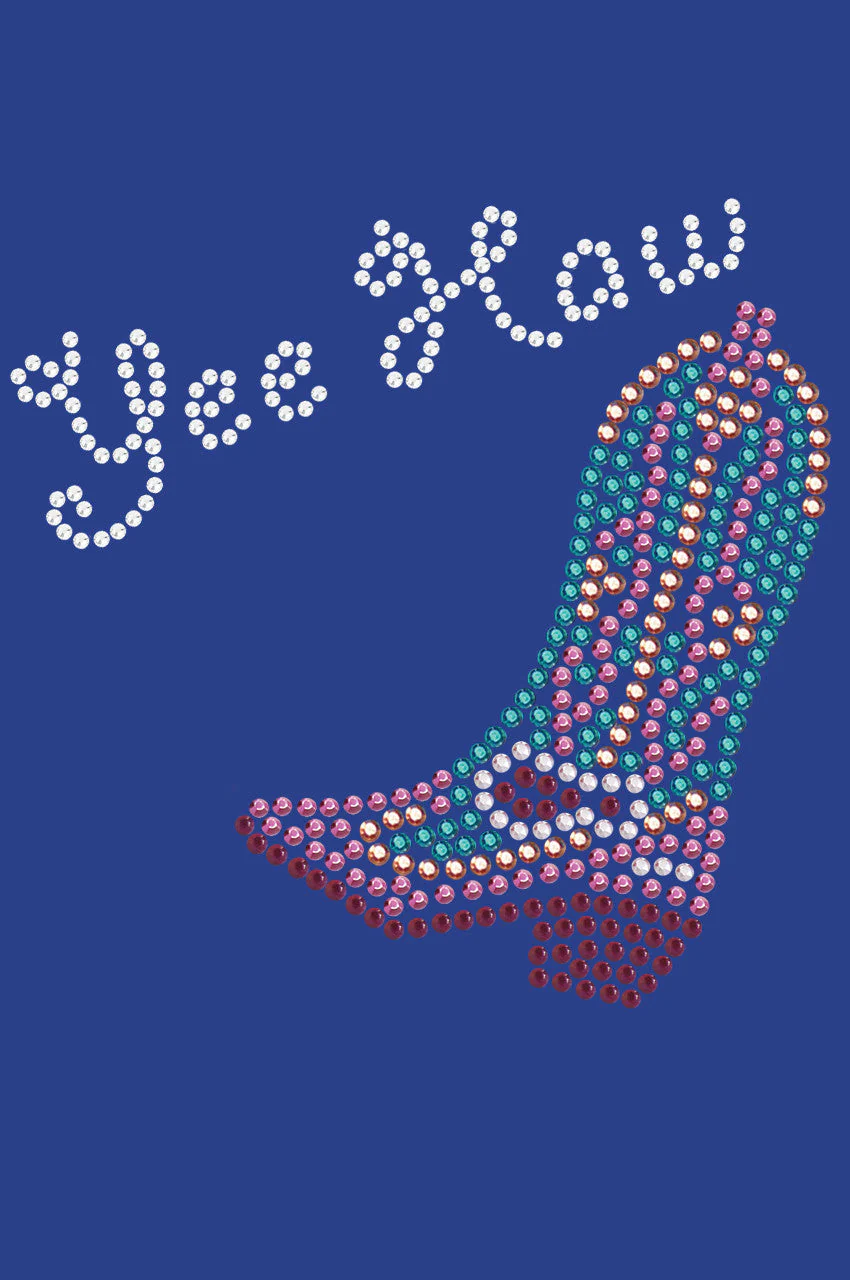 Boot (Pink & Turquoise with Yee Haw) - bandana - Image 6