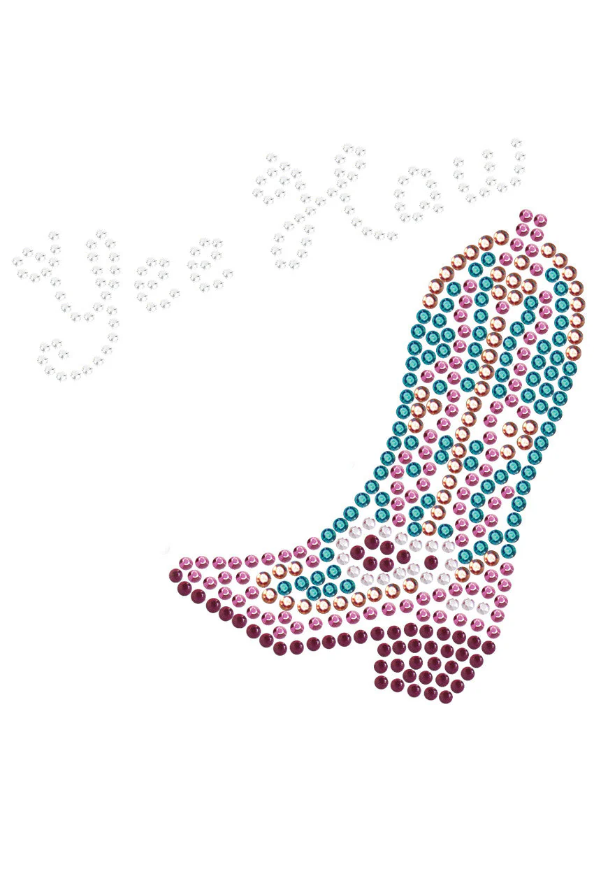 Boot (Pink & Turquoise with Yee Haw) - bandana - Image 8