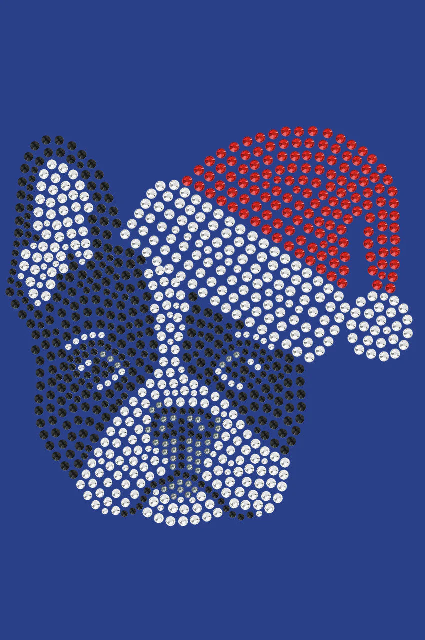 Boston Terrier with Santa Hat - Bandana - Image 3