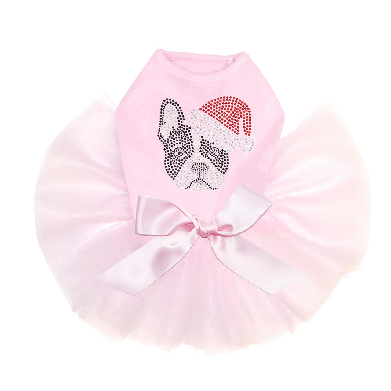 Boston Terrier with Santa Hat - Custom Tutu - Image 2
