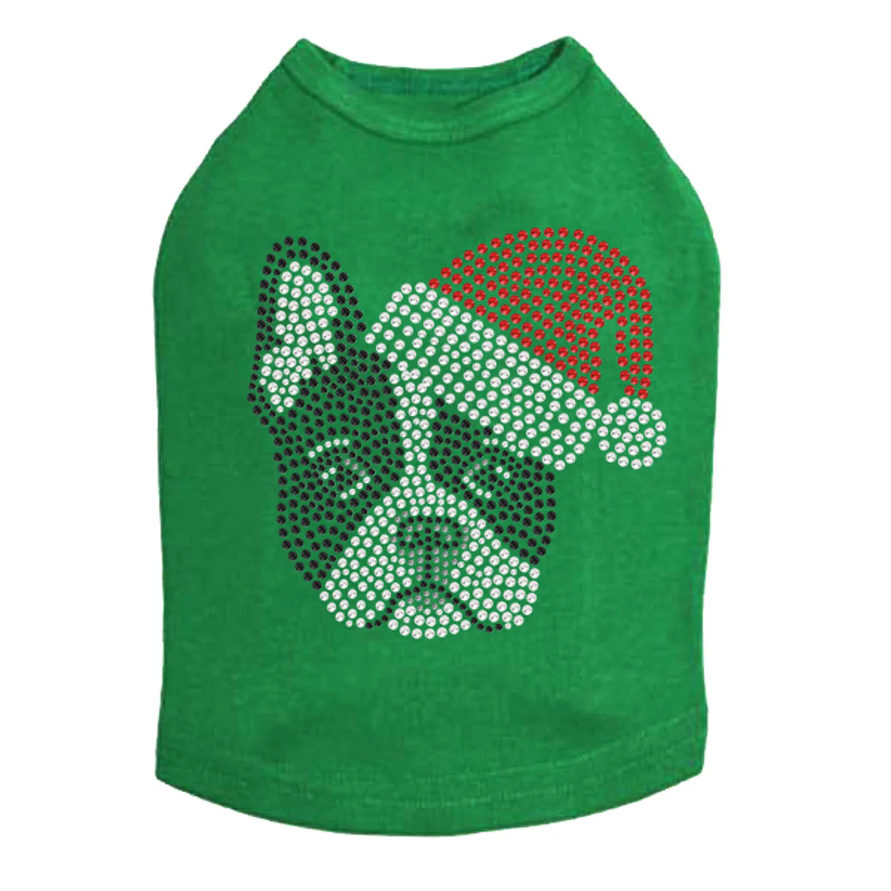 Boston Terrier with Santa Hat - Dog Tank - Image 3