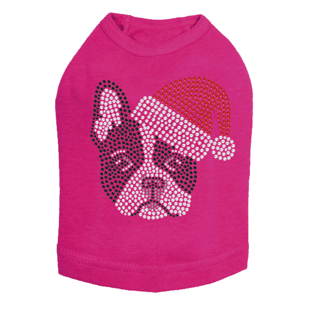 Boston Terrier with Santa Hat - Dog Tank - Image 6