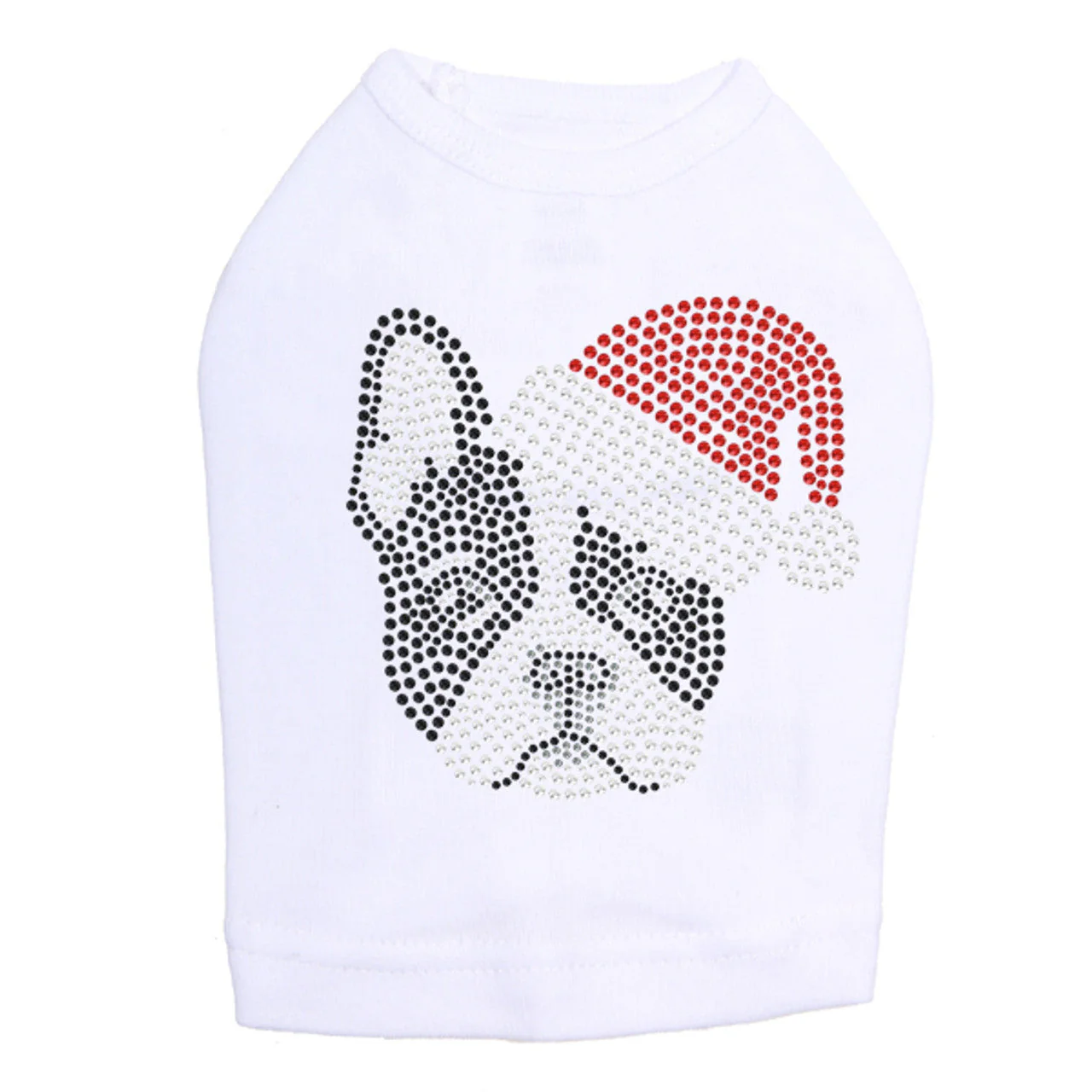 Boston Terrier with Santa Hat - Dog Tank - Image 9