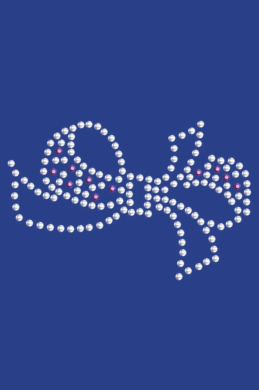 Bow (Purple & Silver) - Bandanna - Image 3