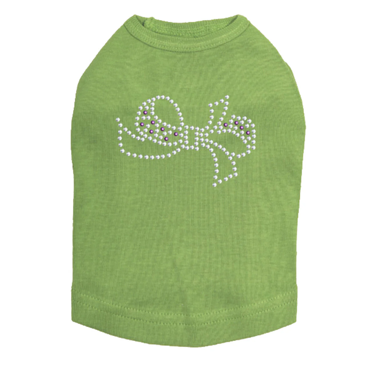 Bow (Purple & Silver) - Dog Tank - Image 20