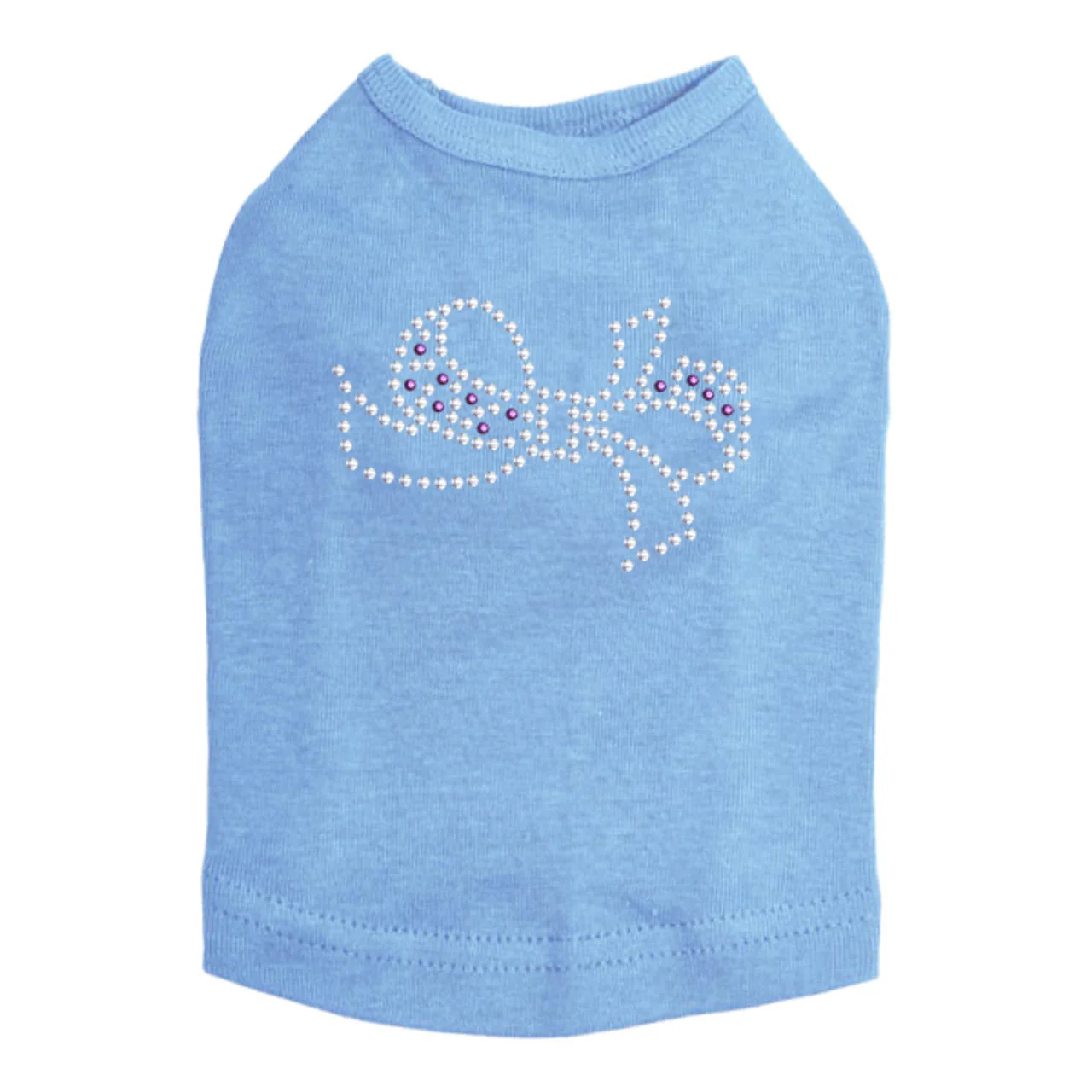 Bow (Purple & Silver) - Dog Tank - Image 26