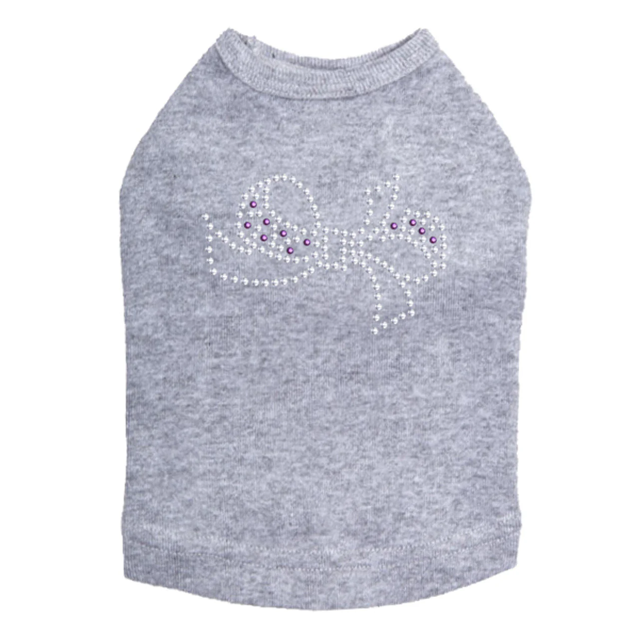 Bow (Purple & Silver) - Dog Tank - Image 28